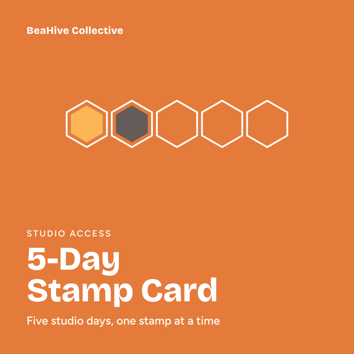 5-Day Studio Stamp Card